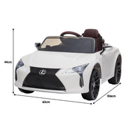 Kahuna Licensed Lexus Lc 500 Kids Electric Ride On Car - White V240-CAR-LEX-1618-WH