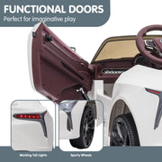 Kahuna Licensed Lexus Lc 500 Kids Electric Ride On Car - White V240-CAR-LEX-1618-WH