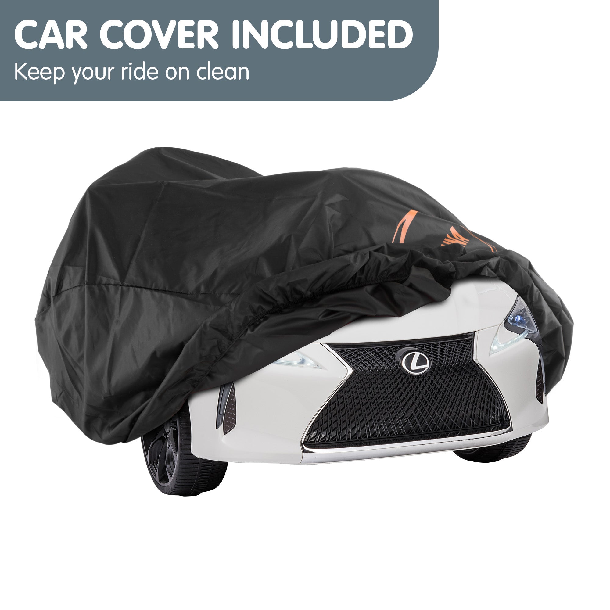 Kahuna Licensed Lexus Lc 500 Kids Electric Ride On Car - White V240-CAR-LEX-1618-WH