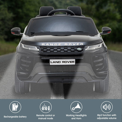Kahuna Land Rover Licensed Kids Electric Ride On Car Remote Control - Black V240-CAR-LRV-BK