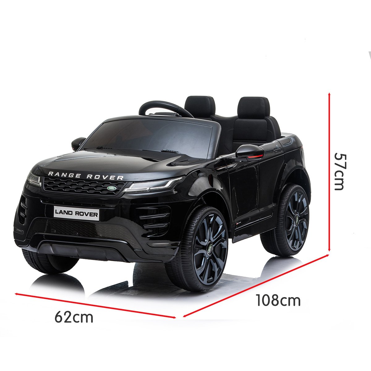 Kahuna Land Rover Licensed Kids Electric Ride On Car Remote Control - Black V240-CAR-LRV-BK
