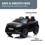 Kahuna Land Rover Licensed Kids Electric Ride On Car Remote Control - Black V240-CAR-LRV-BK