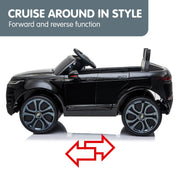 Kahuna Land Rover Licensed Kids Electric Ride On Car Remote Control - Black V240-CAR-LRV-BK