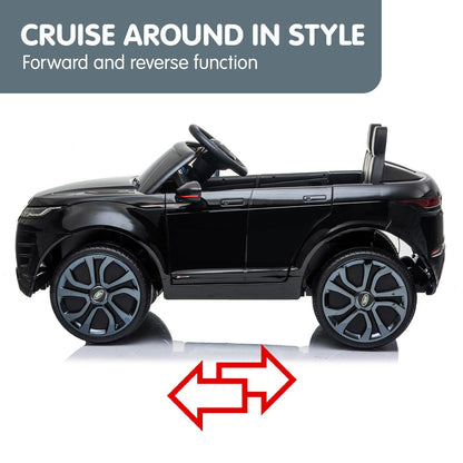Kahuna Land Rover Licensed Kids Electric Ride On Car Remote Control - Black V240-CAR-LRV-BK