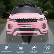 Kahuna Land Rover Licensed Kids Electric Ride On Car Remote Control - Pink V240-CAR-LRV-PK