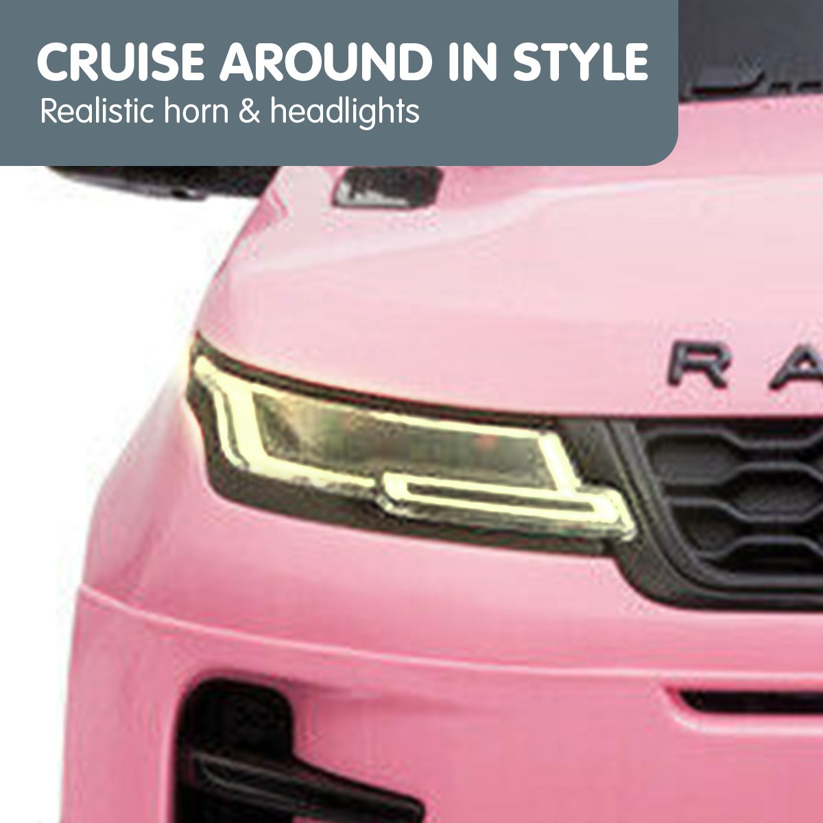 Kahuna Land Rover Licensed Kids Electric Ride On Car Remote Control - Pink V240-CAR-LRV-PK