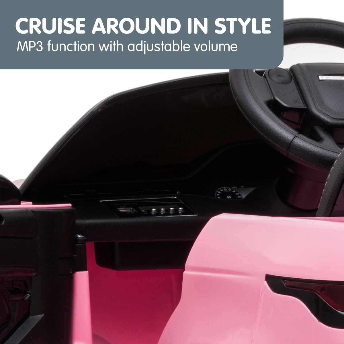 Kahuna Land Rover Licensed Kids Electric Ride On Car Remote Control - Pink V240-CAR-LRV-PK