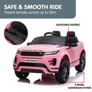 Kahuna Land Rover Licensed Kids Electric Ride On Car Remote Control - Pink V240-CAR-LRV-PK