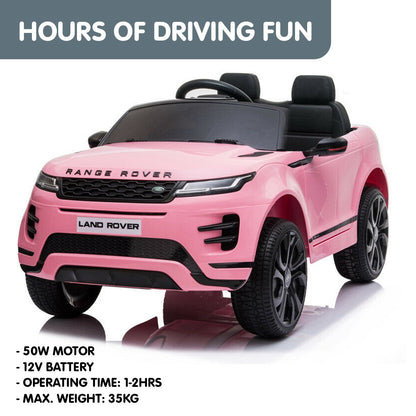 Kahuna Land Rover Licensed Kids Electric Ride On Car Remote Control - Pink V240-CAR-LRV-PK