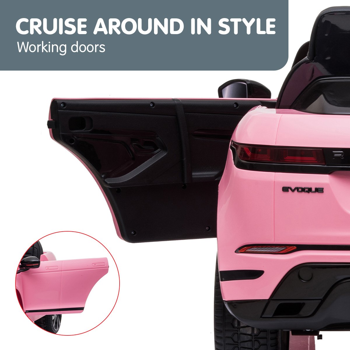 Kahuna Land Rover Licensed Kids Electric Ride On Car Remote Control - Pink V240-CAR-LRV-PK