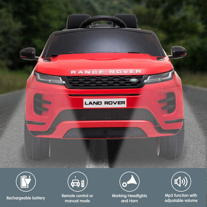Kahuna Land Rover Licensed Kids Electric Ride On Car Remote Control - Red V240-CAR-LRV-RD