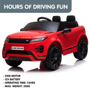 Kahuna Land Rover Licensed Kids Electric Ride On Car Remote Control - Red V240-CAR-LRV-RD