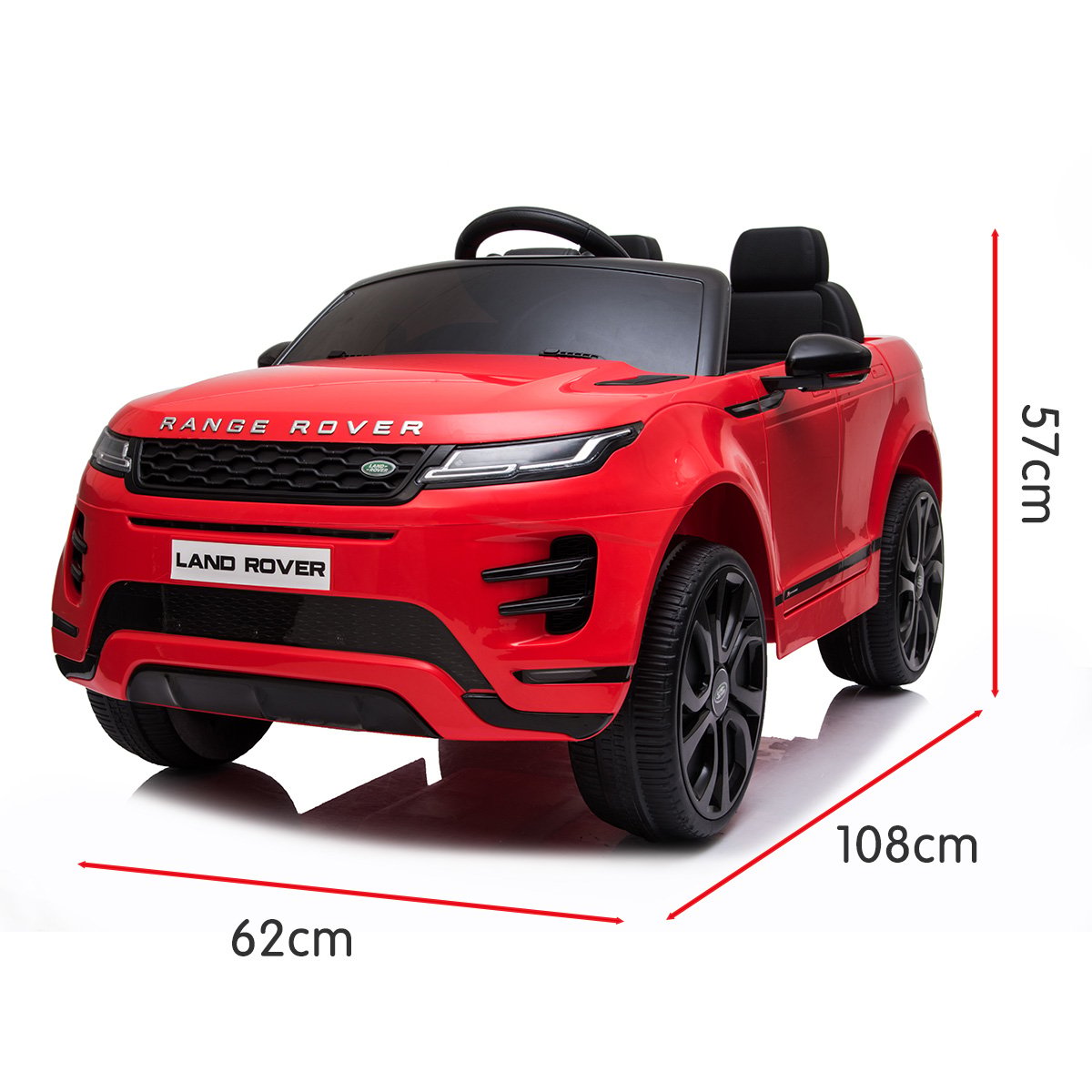 Kahuna Land Rover Licensed Kids Electric Ride On Car Remote Control - Red V240-CAR-LRV-RD
