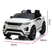 Kahuna Land Rover Licensed Kids Electric Ride On Car Remote Control - White V240-CAR-LRV-WH