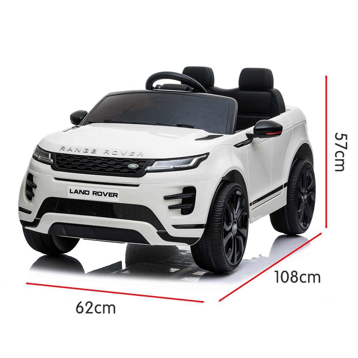 Kahuna Land Rover Licensed Kids Electric Ride On Car Remote Control - White V240-CAR-LRV-WH