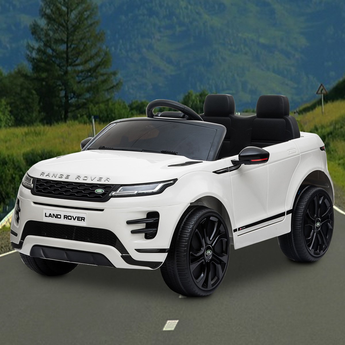 Kahuna Land Rover Licensed Kids Electric Ride On Car Remote Control - White V240-CAR-LRV-WH