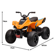 Kahuna Licensed MCL35 McLaren Kids Toy Ride On Electric Quad Bike - Orange V240-CAR-MCL-35L-OR