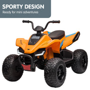 Kahuna Licensed MCL35 McLaren Kids Toy Ride On Electric Quad Bike - Orange V240-CAR-MCL-35L-OR
