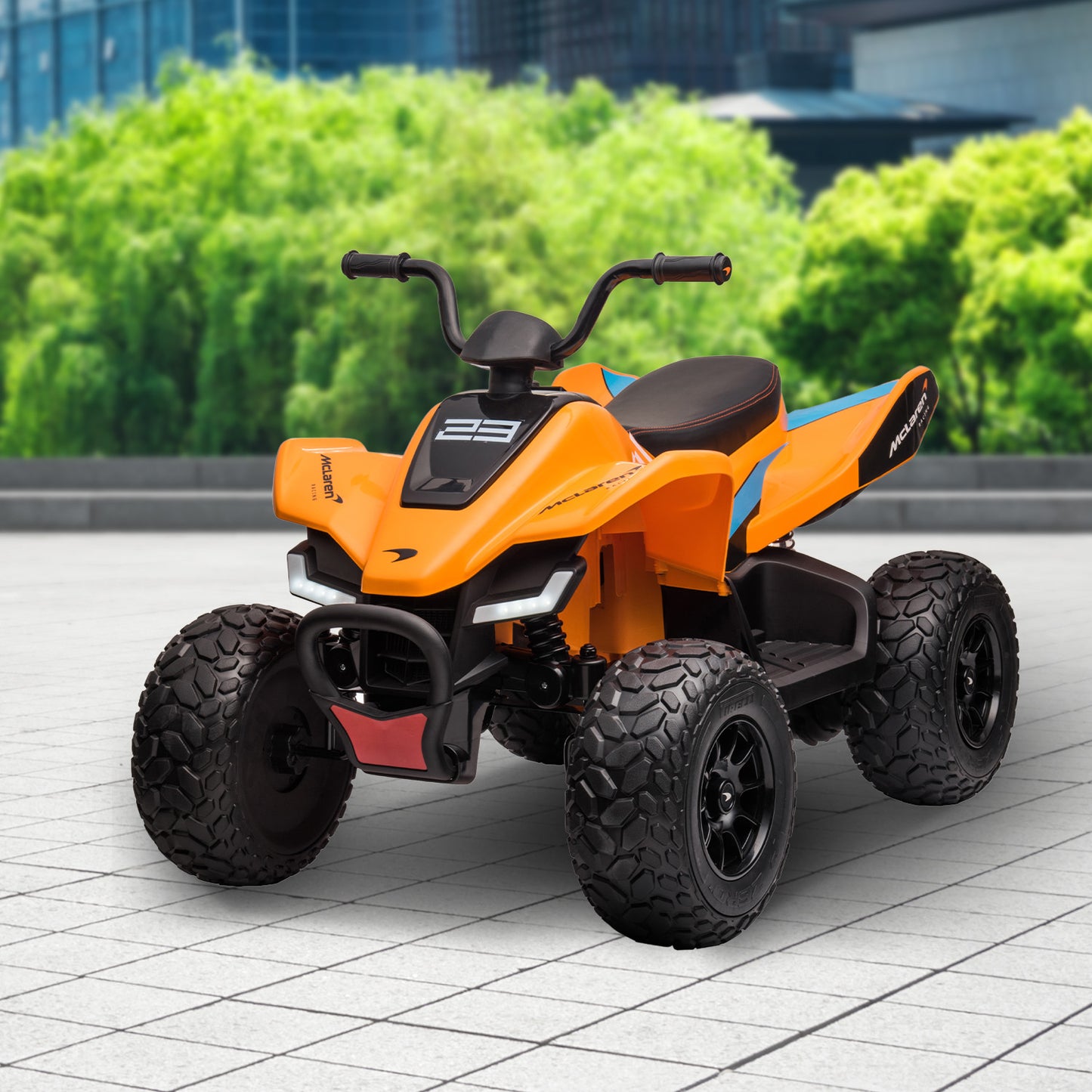 Kahuna Licensed MCL35 McLaren Kids Toy Ride On Electric Quad Bike - Orange V240-CAR-MCL-35L-OR