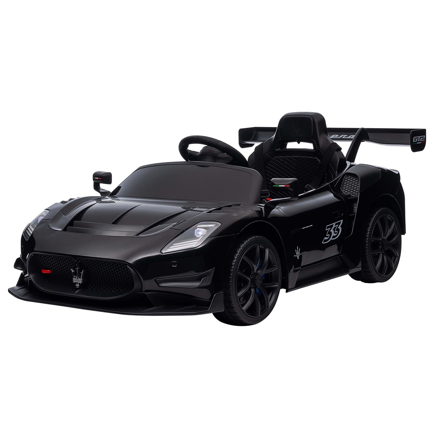 Kahuna Maserati MC20 GT2 Licensed Electric Kids Ride On Race Car Black V240-CAR-MST-GT2-BK