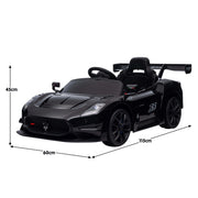 Kahuna Maserati MC20 GT2 Licensed Electric Kids Ride On Race Car Black V240-CAR-MST-GT2-BK