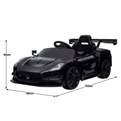 Kahuna Maserati MC20 GT2 Licensed Electric Kids Ride On Race Car Black V240-CAR-MST-GT2-BK