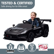 Kahuna Maserati MC20 GT2 Licensed Electric Kids Ride On Race Car Black V240-CAR-MST-GT2-BK