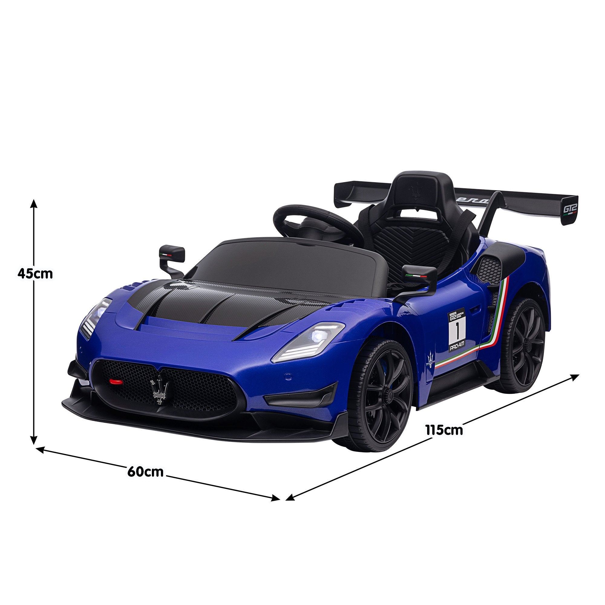 Kahuna Maserati MC20 GT2 Licensed Electric Kids Ride On Race Car Blue V240-CAR-MST-GT2-BU