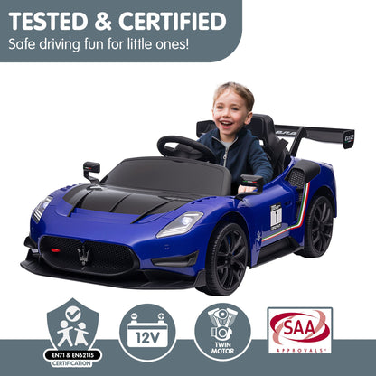 Kahuna Maserati MC20 GT2 Licensed Electric Kids Ride On Race Car Blue V240-CAR-MST-GT2-BU