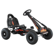 Kahuna G95 Kids Ride On Pedal-Powered Go Kart - Black V240-CAR-PB-9588A-BK