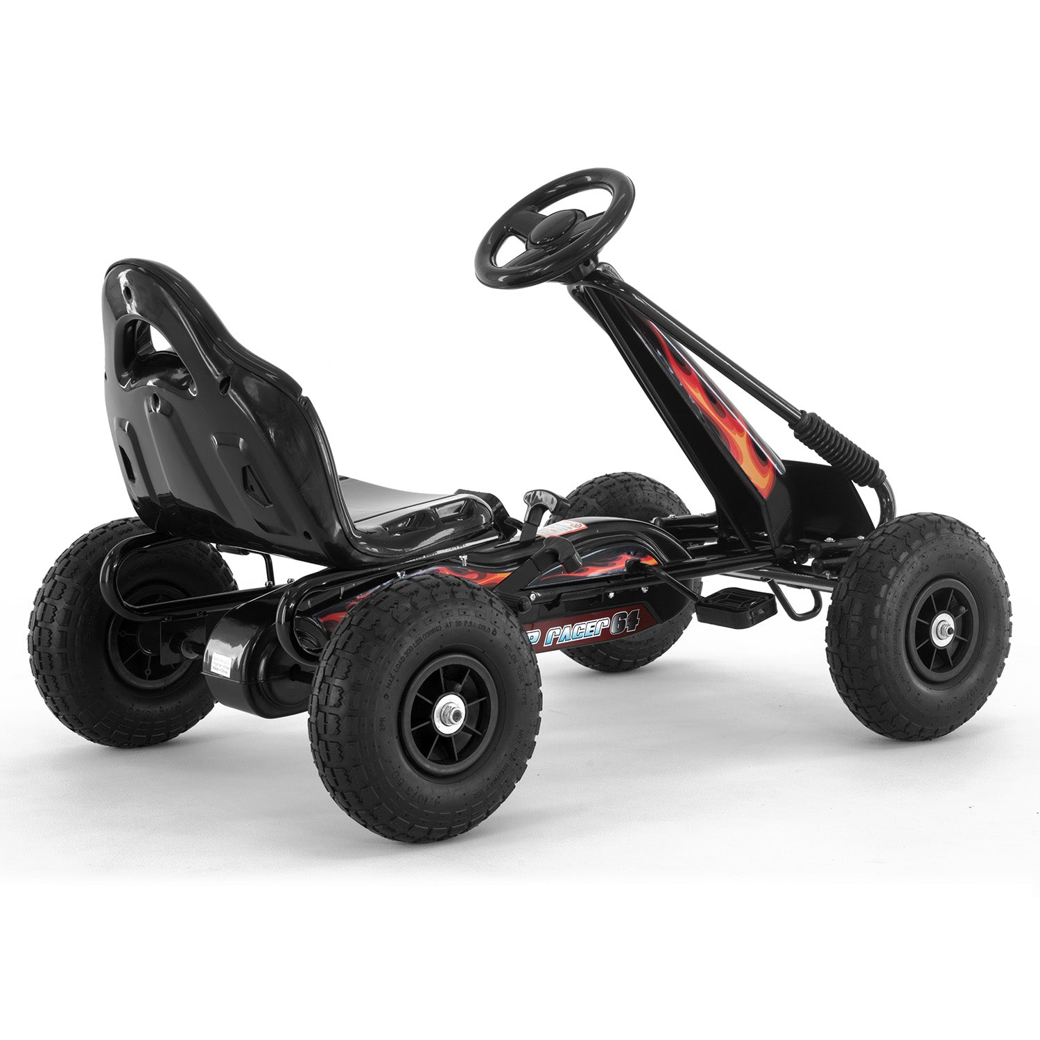 Kahuna G95 Kids Ride On Pedal-Powered Go Kart - Black V240-CAR-PB-9588A-BK