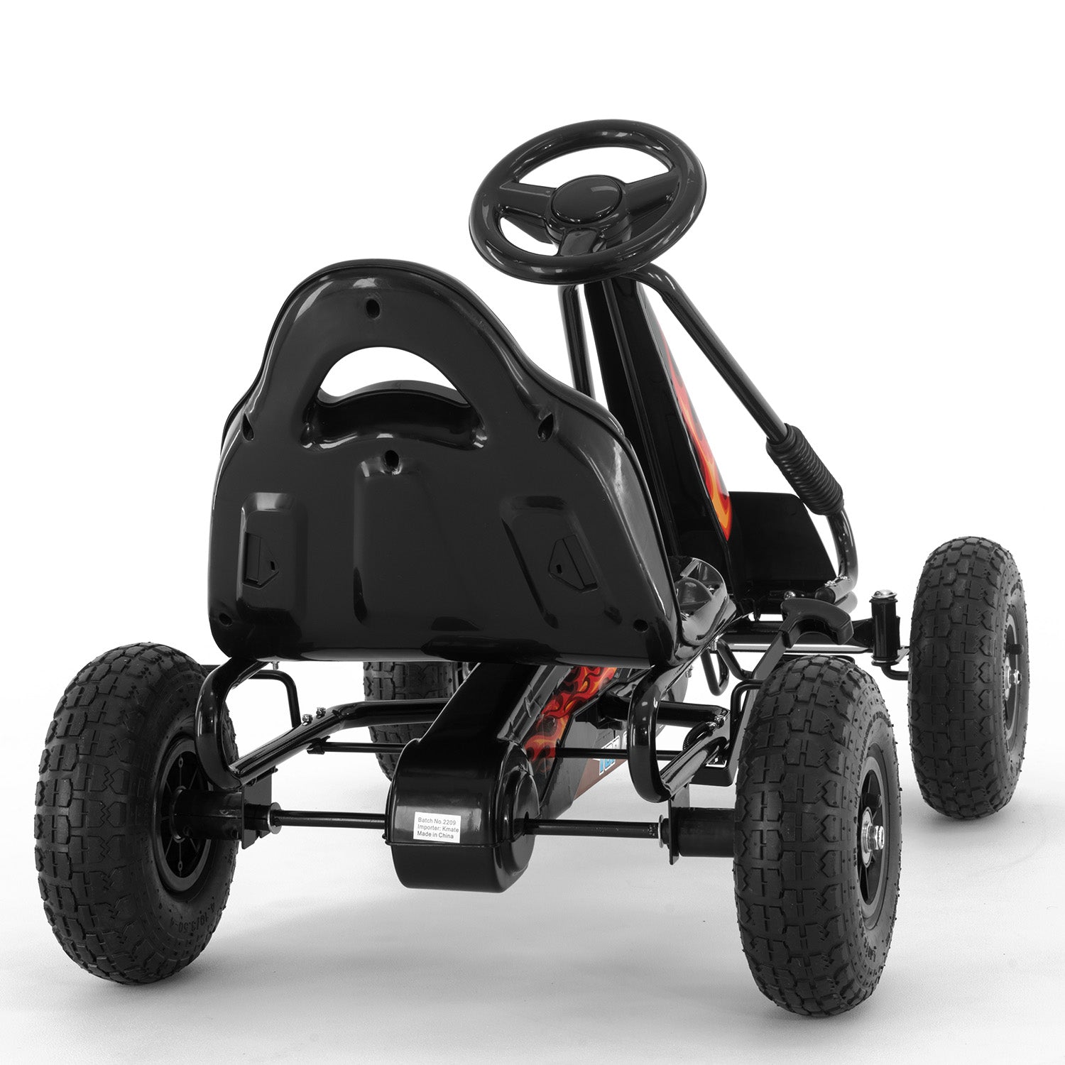 Kahuna G95 Kids Ride On Pedal-Powered Go Kart - Black V240-CAR-PB-9588A-BK
