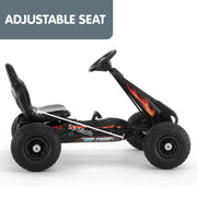 Kahuna G95 Kids Ride On Pedal-Powered Go Kart - Black V240-CAR-PB-9588A-BK