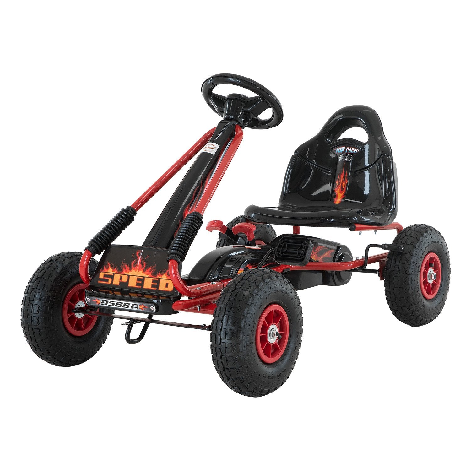 Kahuna G95 Kids Ride On Pedal-Powered Go Kart - Red V240-CAR-PB-9588A-RD