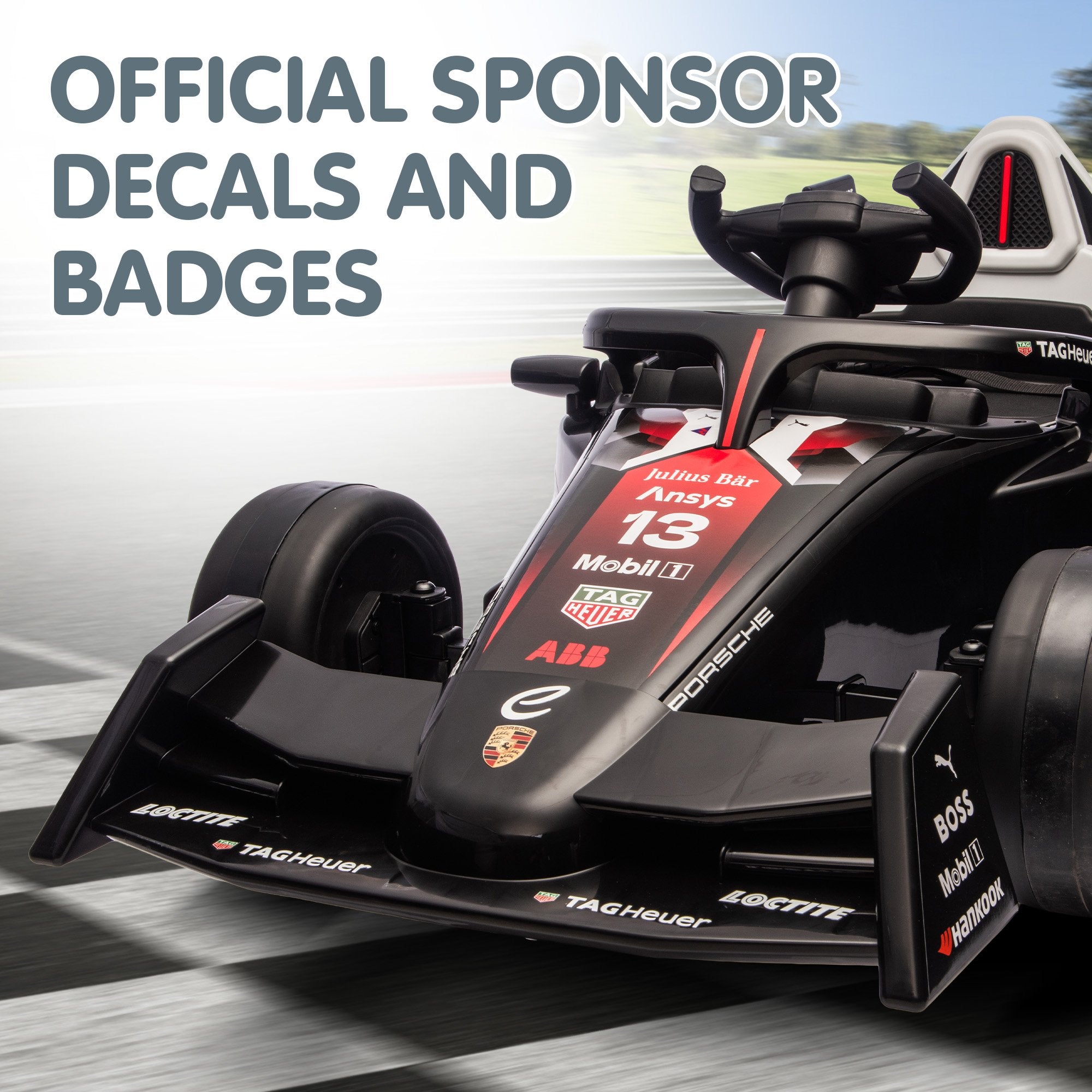 Kahuna Porsche Formula E Kids Electric Ride-on Car With Remote Control V240-CAR-PSCH-711-RD
