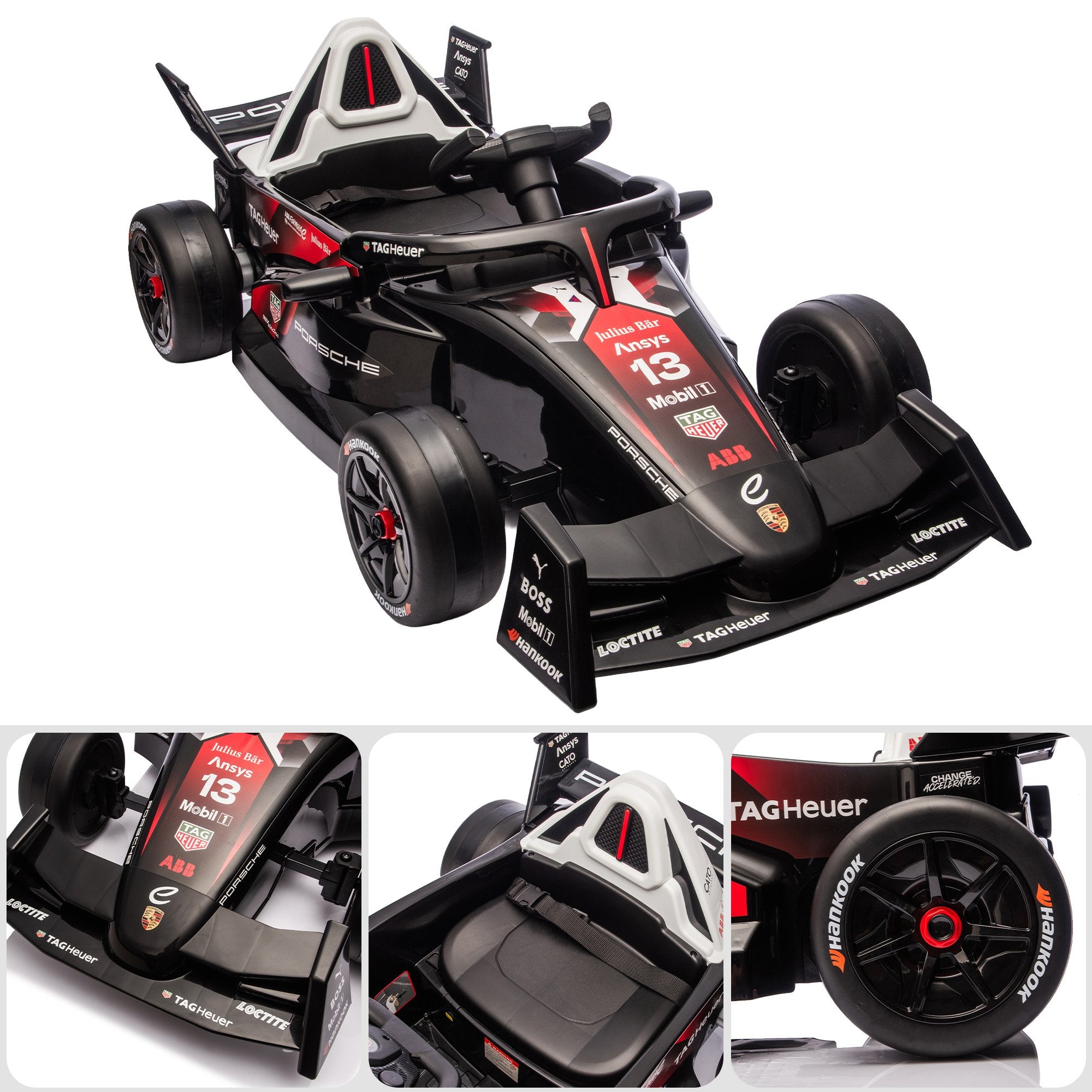 Kahuna Porsche Formula E Kids Electric Ride-on Car With Remote Control V240-CAR-PSCH-711-RD