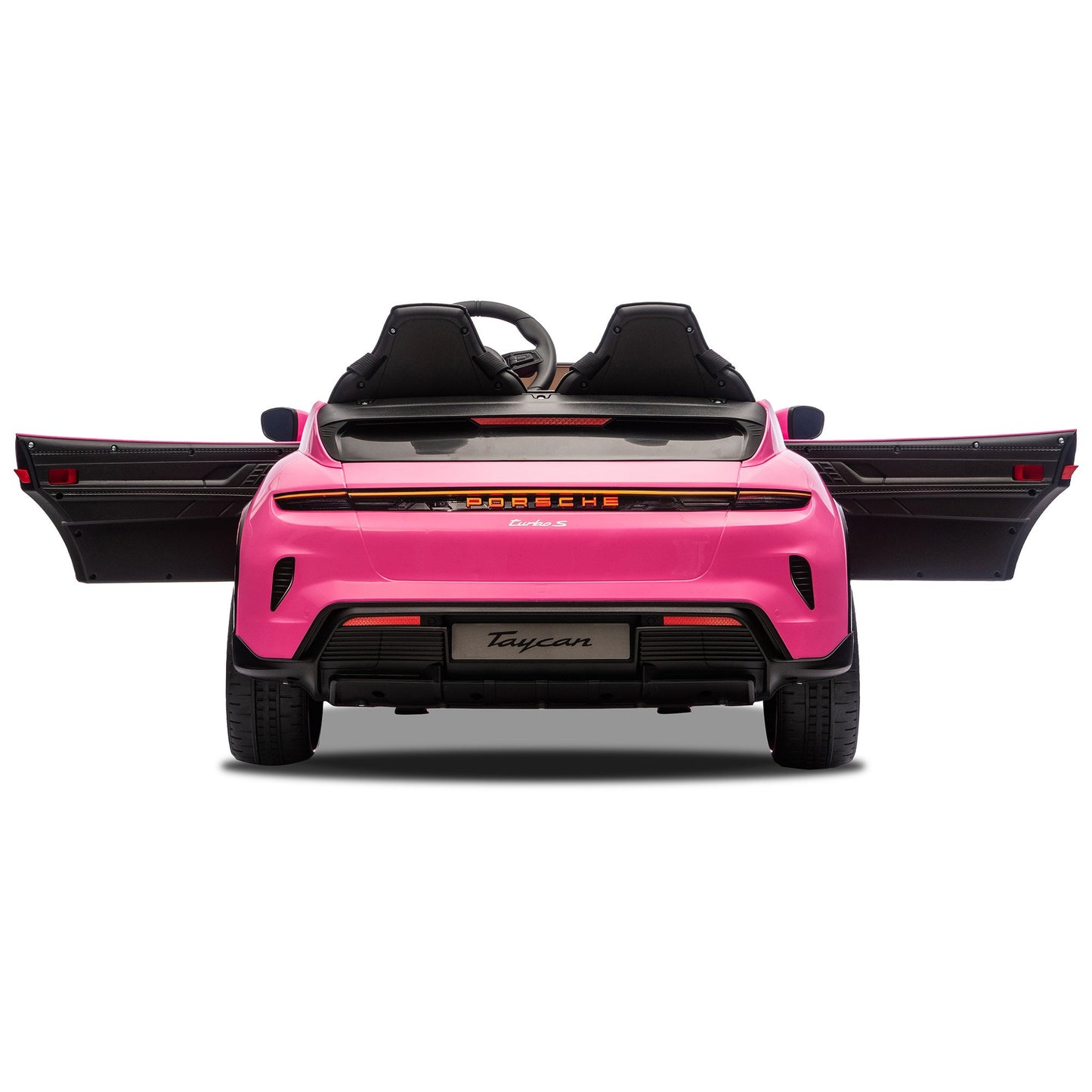 Kahuna Porsche Taycan Turbo S Kids Electric Ride On Car w/Remote Control 90W Four Wheel Suspension 2 Seater V240-CAR-PSCH-988-PK