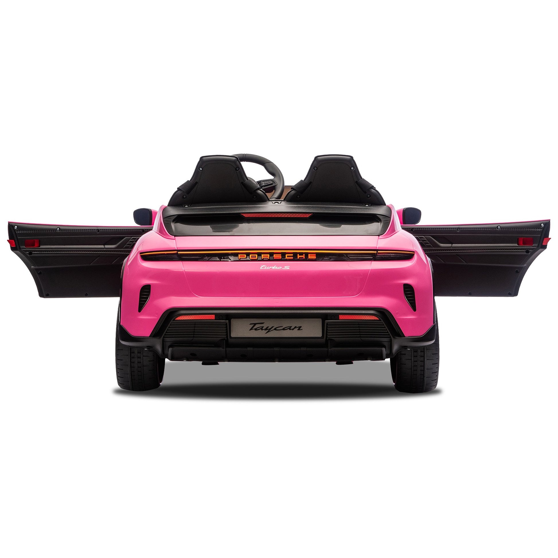 Kahuna Porsche Taycan Turbo S Kids Electric Ride On Car w/Remote Control 90W Four Wheel Suspension 2 Seater V240-CAR-PSCH-988-PK