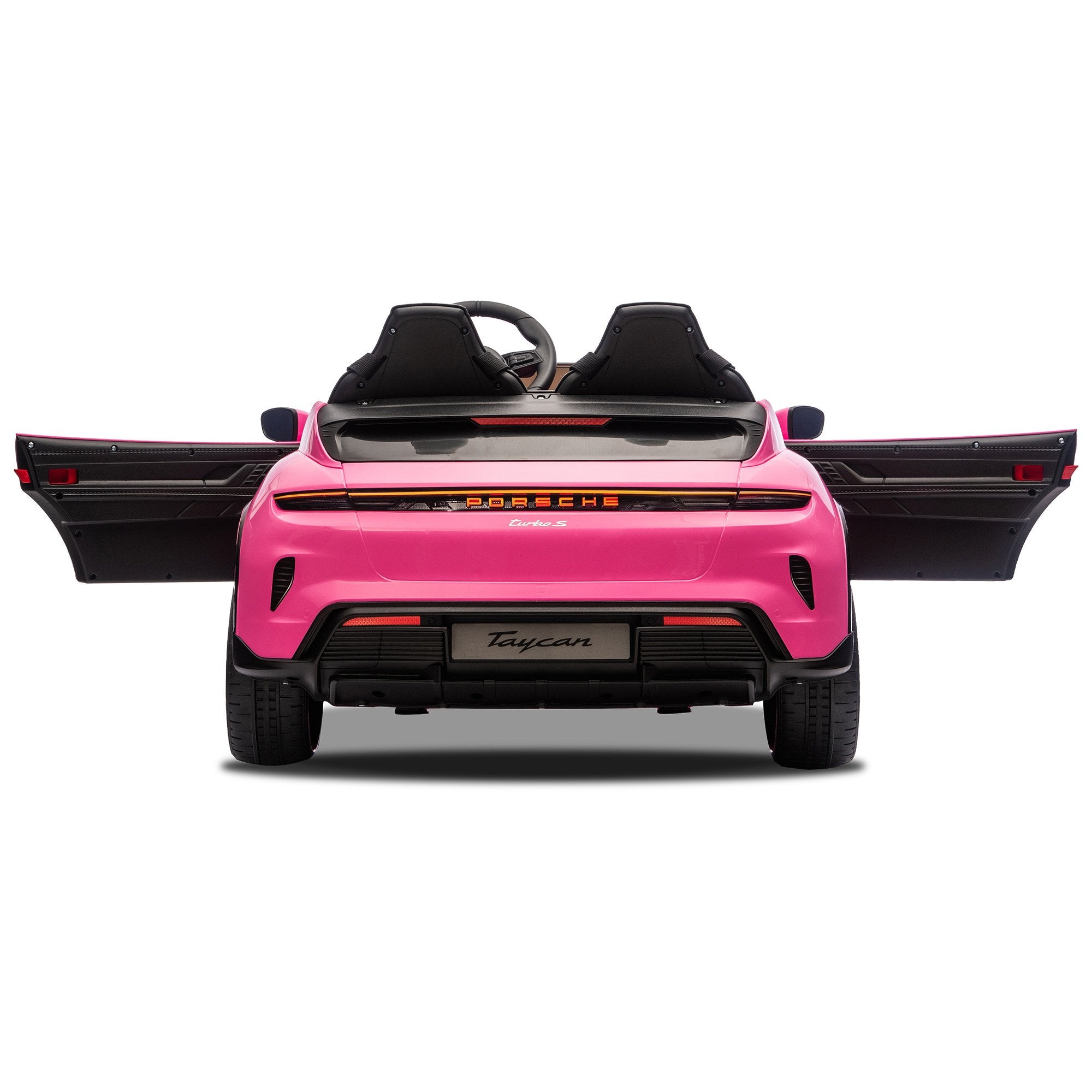 Kahuna Porsche Taycan Turbo S Kids Electric Ride On Car w/Remote Control 90W Four Wheel Suspension 2 Seater V240-CAR-PSCH-988-PK
