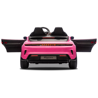Kahuna Porsche Taycan Turbo S Kids Electric Ride On Car w/Remote Control 90W Four Wheel Suspension 2 Seater V240-CAR-PSCH-988-PK