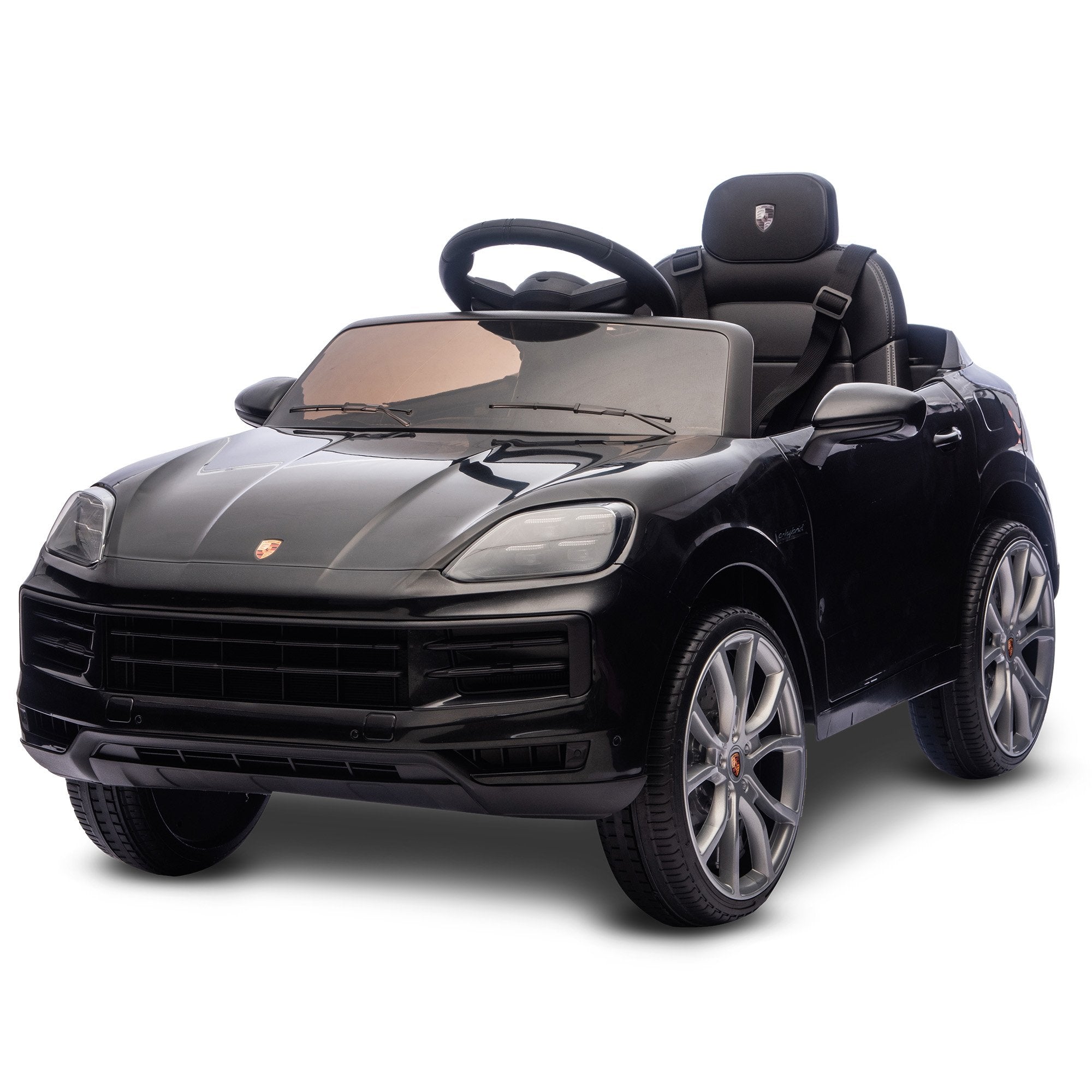 Kahuna Porsche Cayenne E Hybrid Coupe Licensed Kids Electric Ride On Car w/Remote Control 50W Dual Motors V240-CAR-PSCH-990-BK