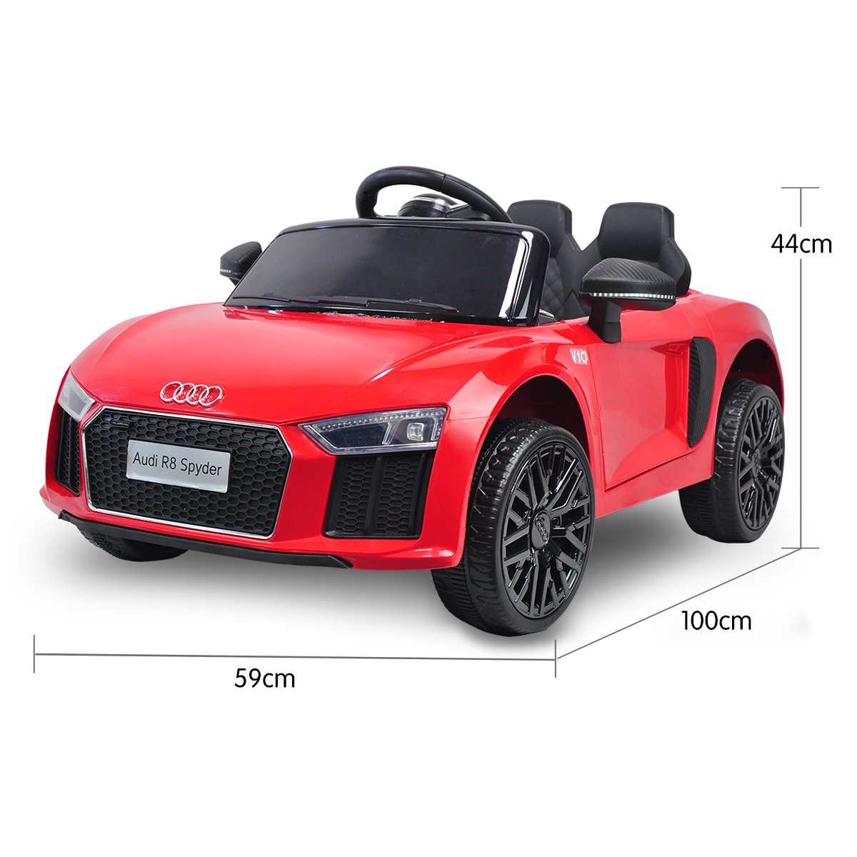 Kahuna Kahuna R8 Spyder Audi Licensed Kids Electric Ride On Car Remote Control - Red V240-CAR-SPD-RD