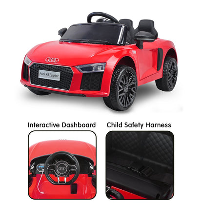 Kahuna Kahuna R8 Spyder Audi Licensed Kids Electric Ride On Car Remote Control - Red V240-CAR-SPD-RD