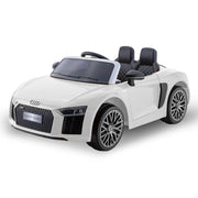 Kahuna Kahuna R8 Spyder Audi Licensed Kids Electric Ride On Car Remote Control - White V240-CAR-SPD-WH