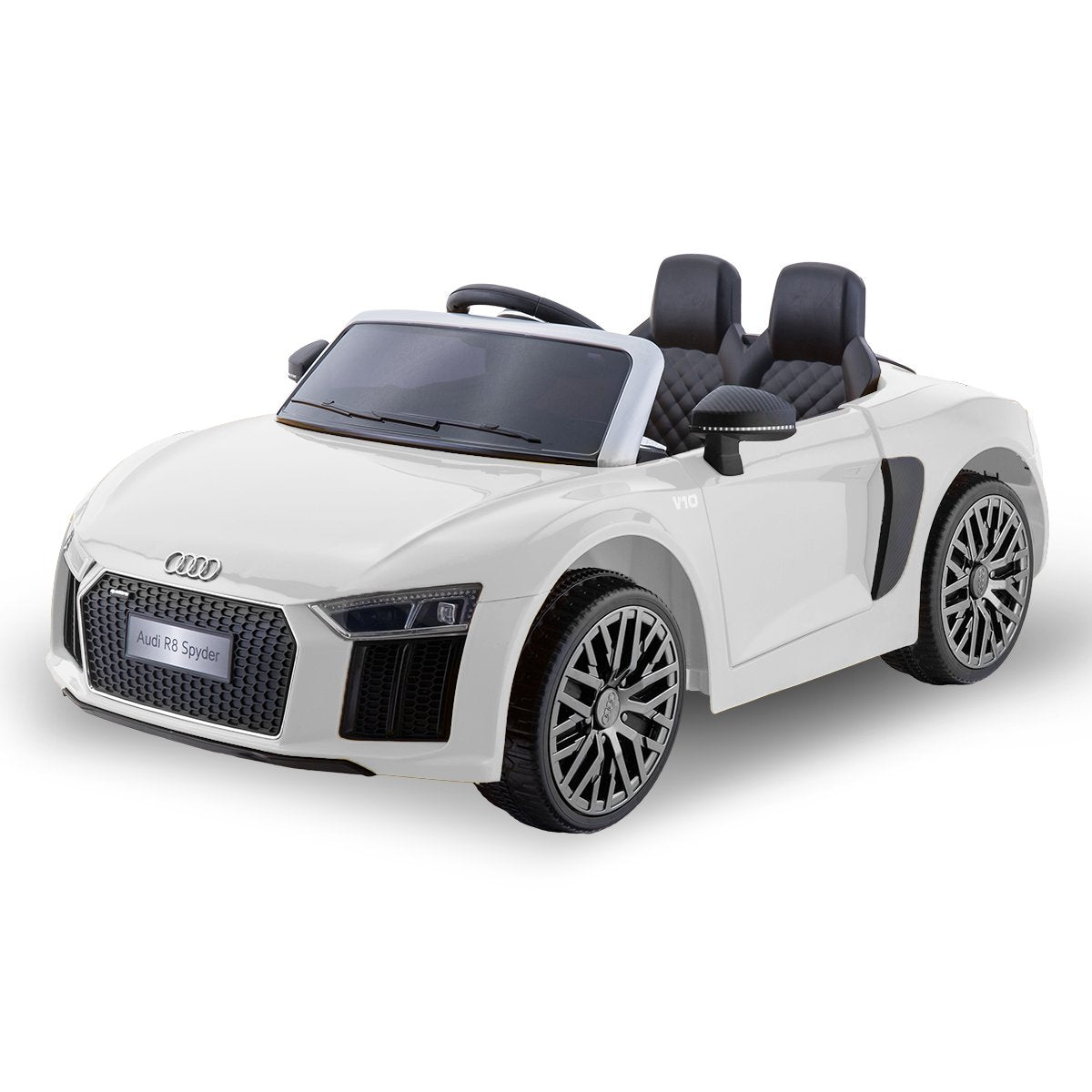 Kahuna Kahuna R8 Spyder Audi Licensed Kids Electric Ride On Car Remote Control - White V240-CAR-SPD-WH