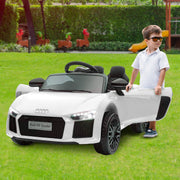 Kahuna Kahuna R8 Spyder Audi Licensed Kids Electric Ride On Car Remote Control - White V240-CAR-SPD-WH