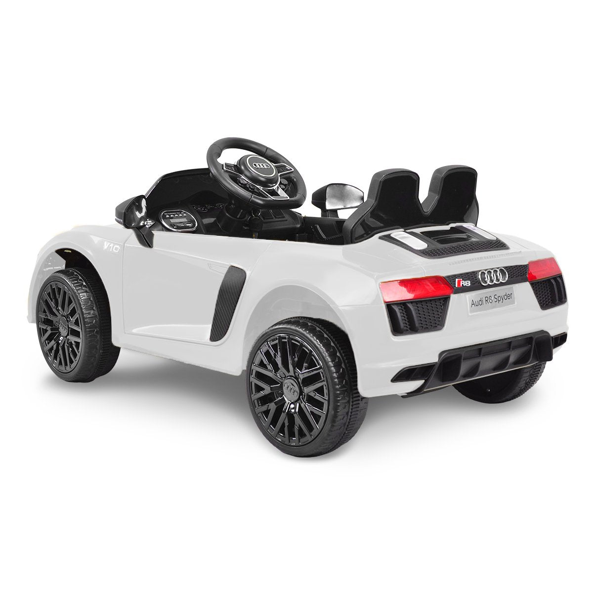 Kahuna Kahuna R8 Spyder Audi Licensed Kids Electric Ride On Car Remote Control - White V240-CAR-SPD-WH