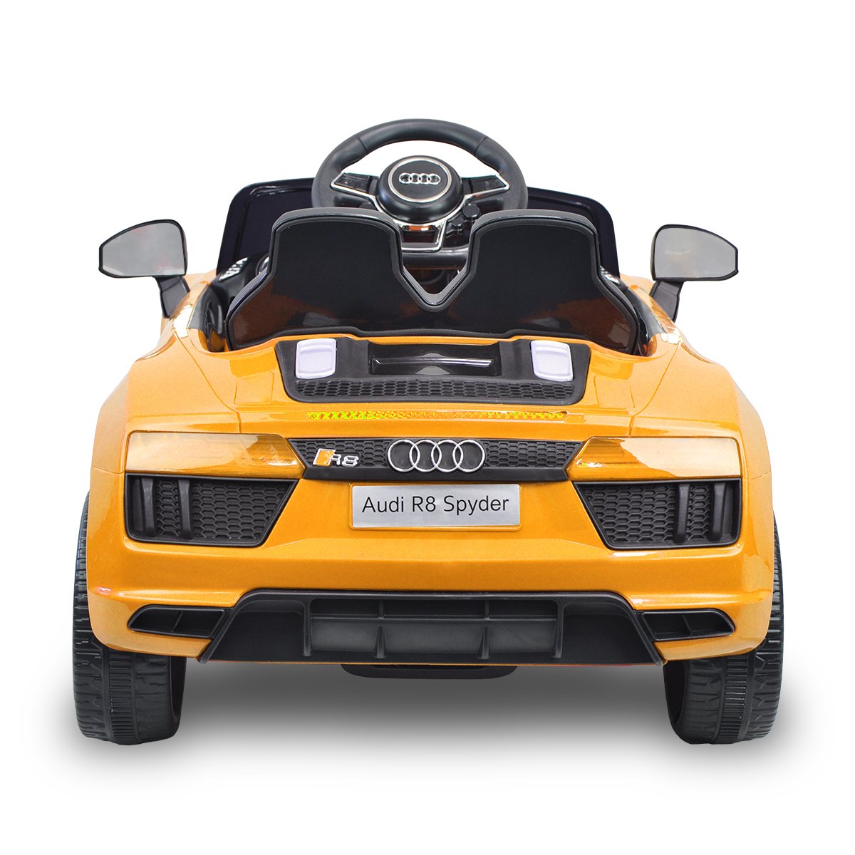 Kahuna R8 Spyder Audi Licensed Kids Electric Ride On Car Remote Control - Yellow V240-CAR-SPD-YE