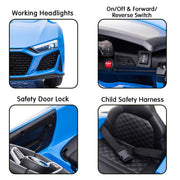 Kahuna Audi Sport Licensed Kids Electric Ride On Car Remote Control - Blue V240-CAR-SPT-BU