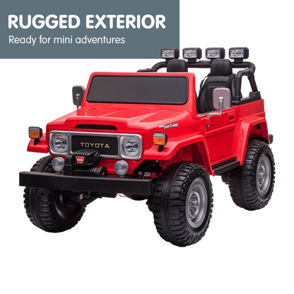 Kahuna Licensed Toyota FJ-40 Electric Kids Ride On Car by Kahuna - Red V240-CAR-TYT-FJ40-RD